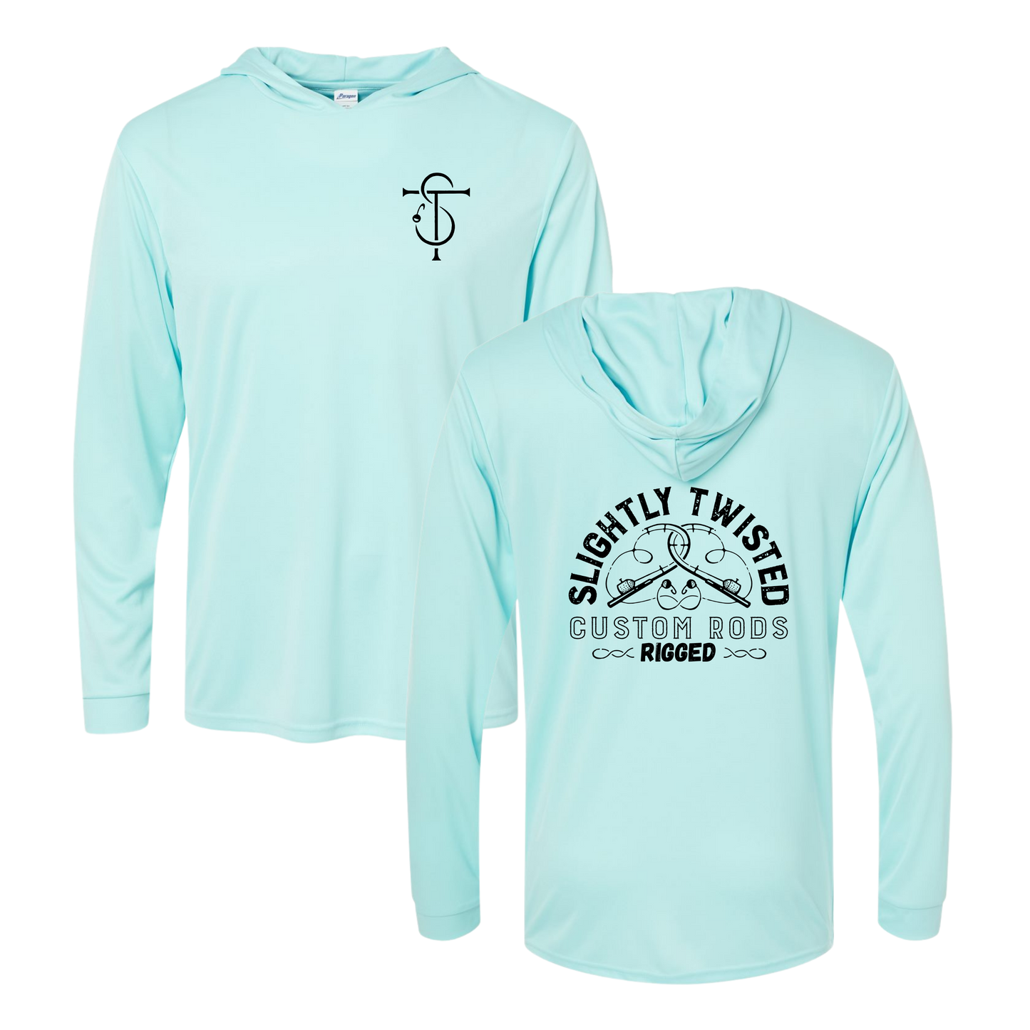 Slightly Twisted Custom Rods RIGGED Graphic Sun Hoodie