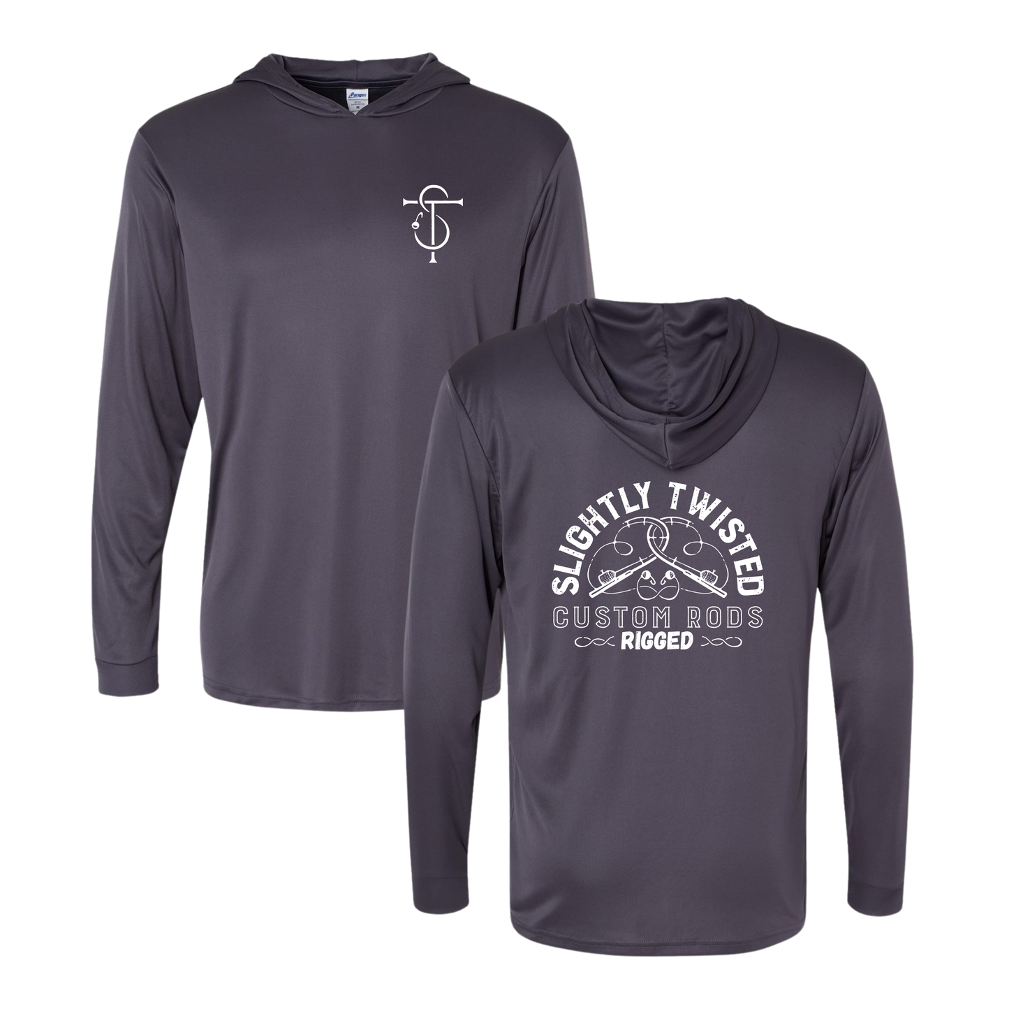 Slightly Twisted Custom Rods RIGGED Graphic Sun Hoodie