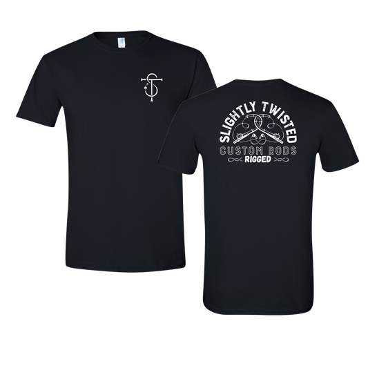 Slightly Twisted Custom Rods RIGGED Graphic Tshirt