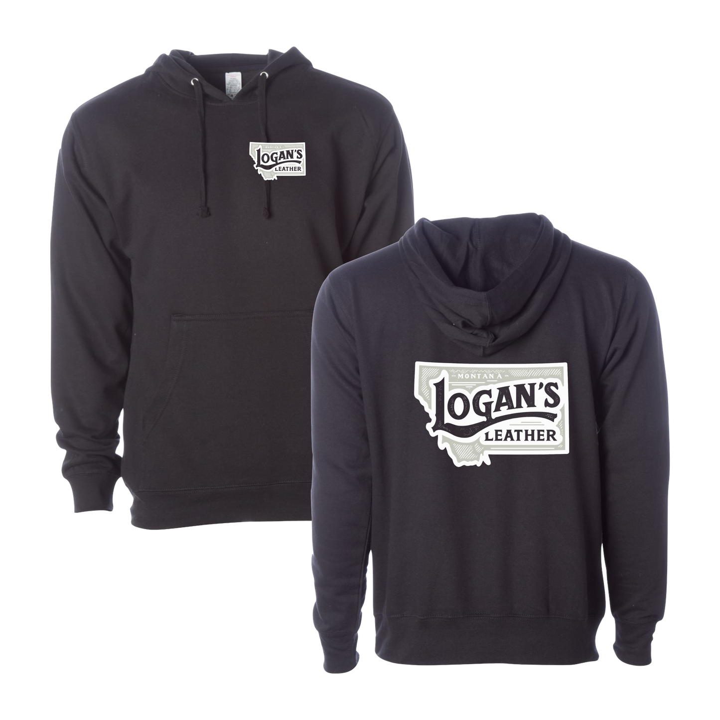 Logan's Leather Graphic Hoodie