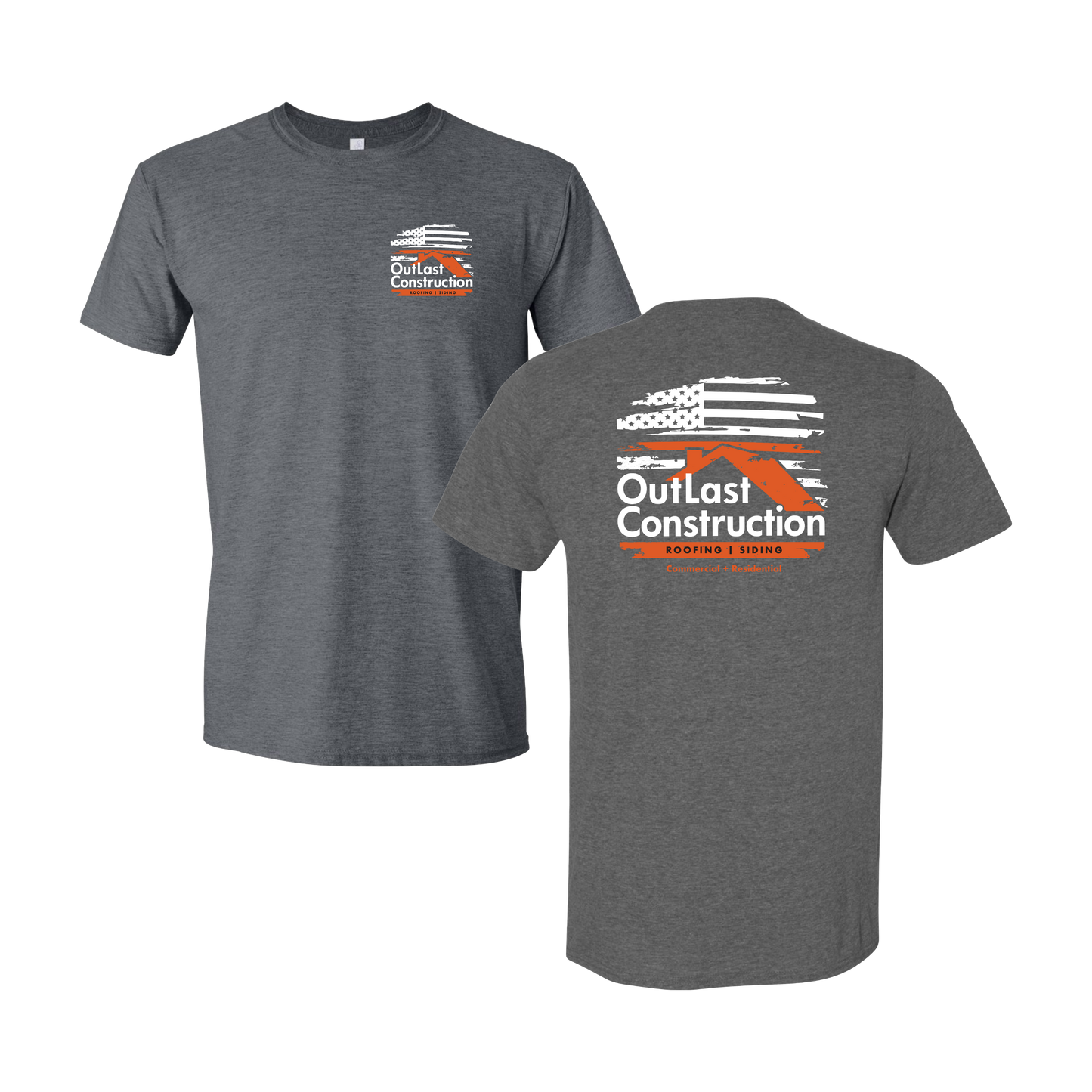 Outlast Construction Flag Graphic Tee