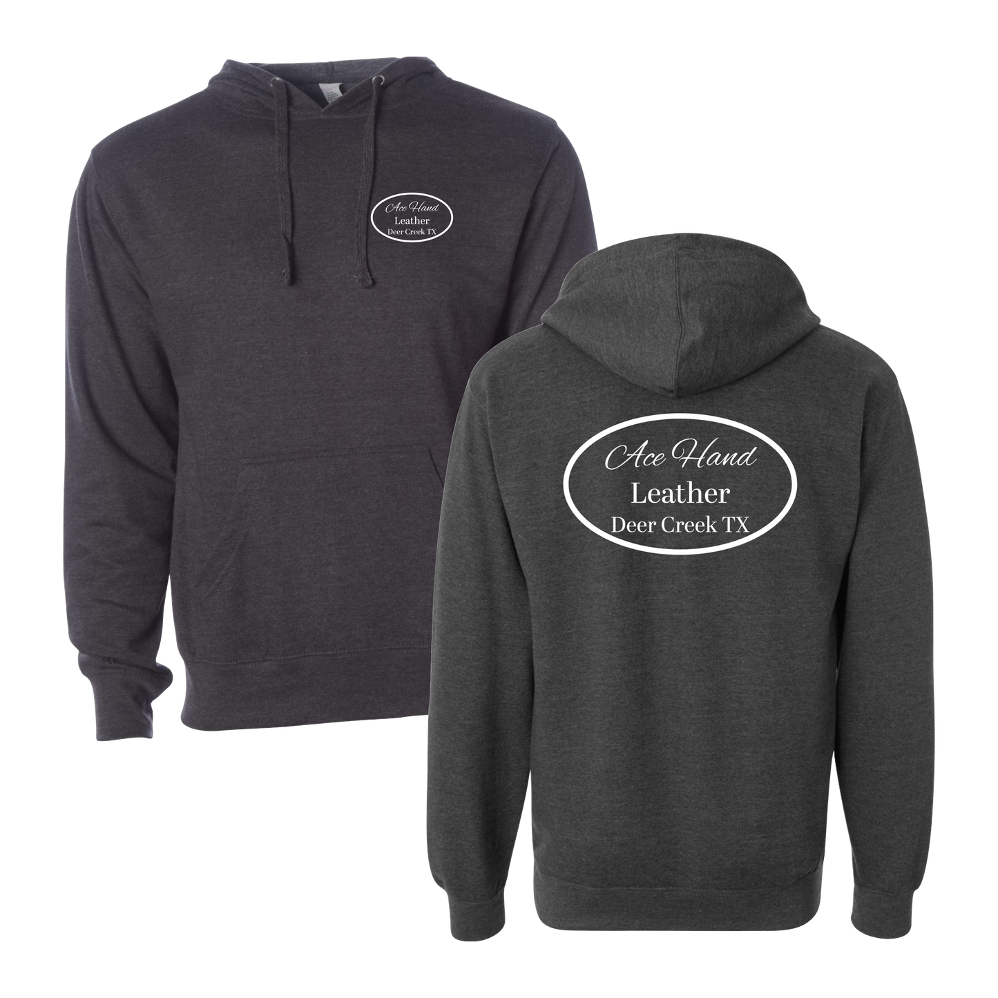 Ace Hand Leather Graphic Hoodie