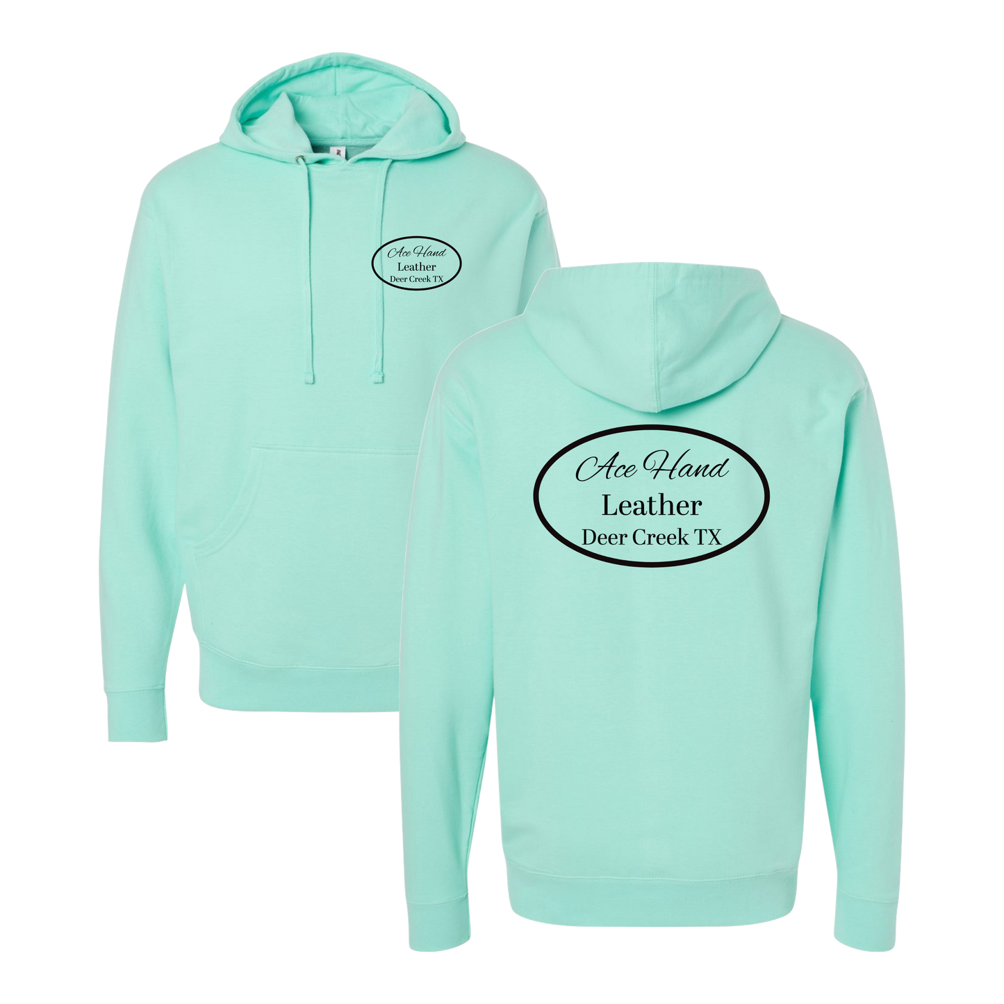 Ace Hand Leather Graphic Hoodie