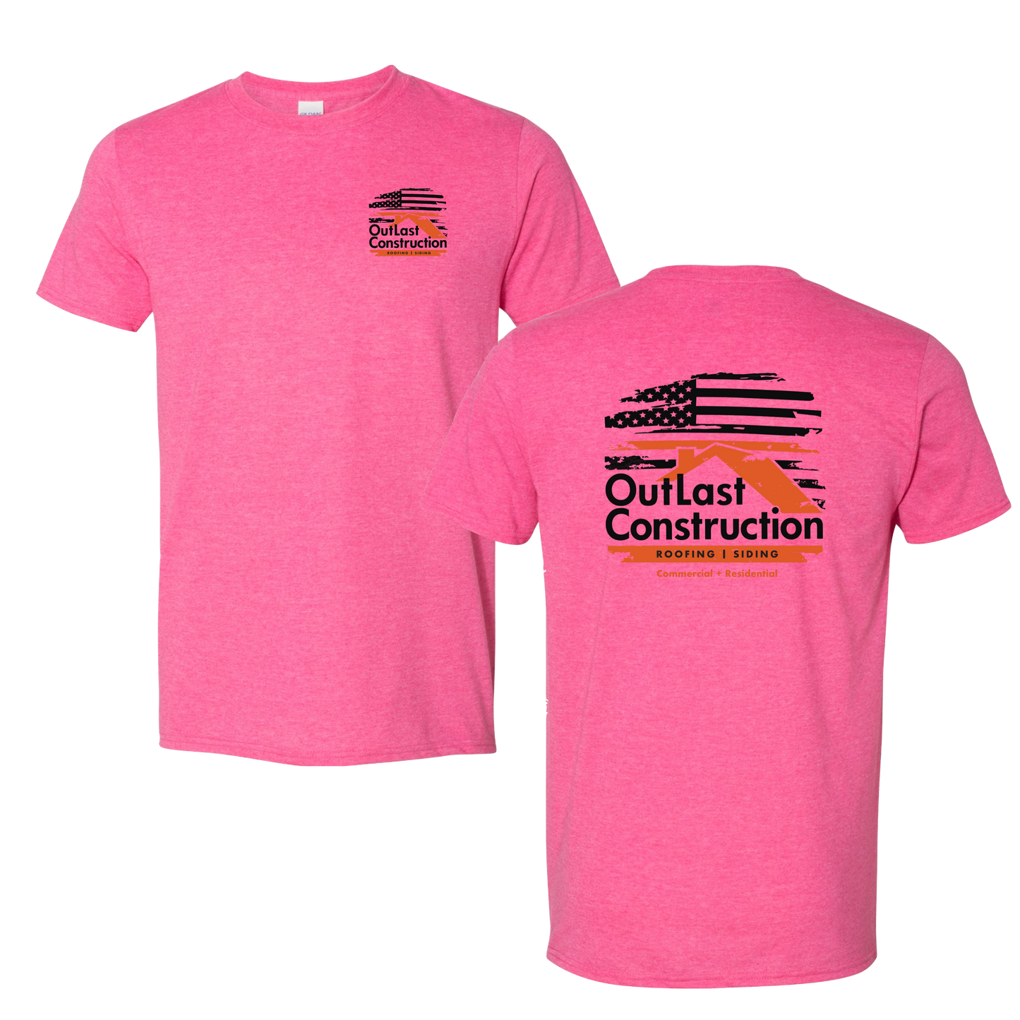 Outlast Construction Flag Graphic Tee