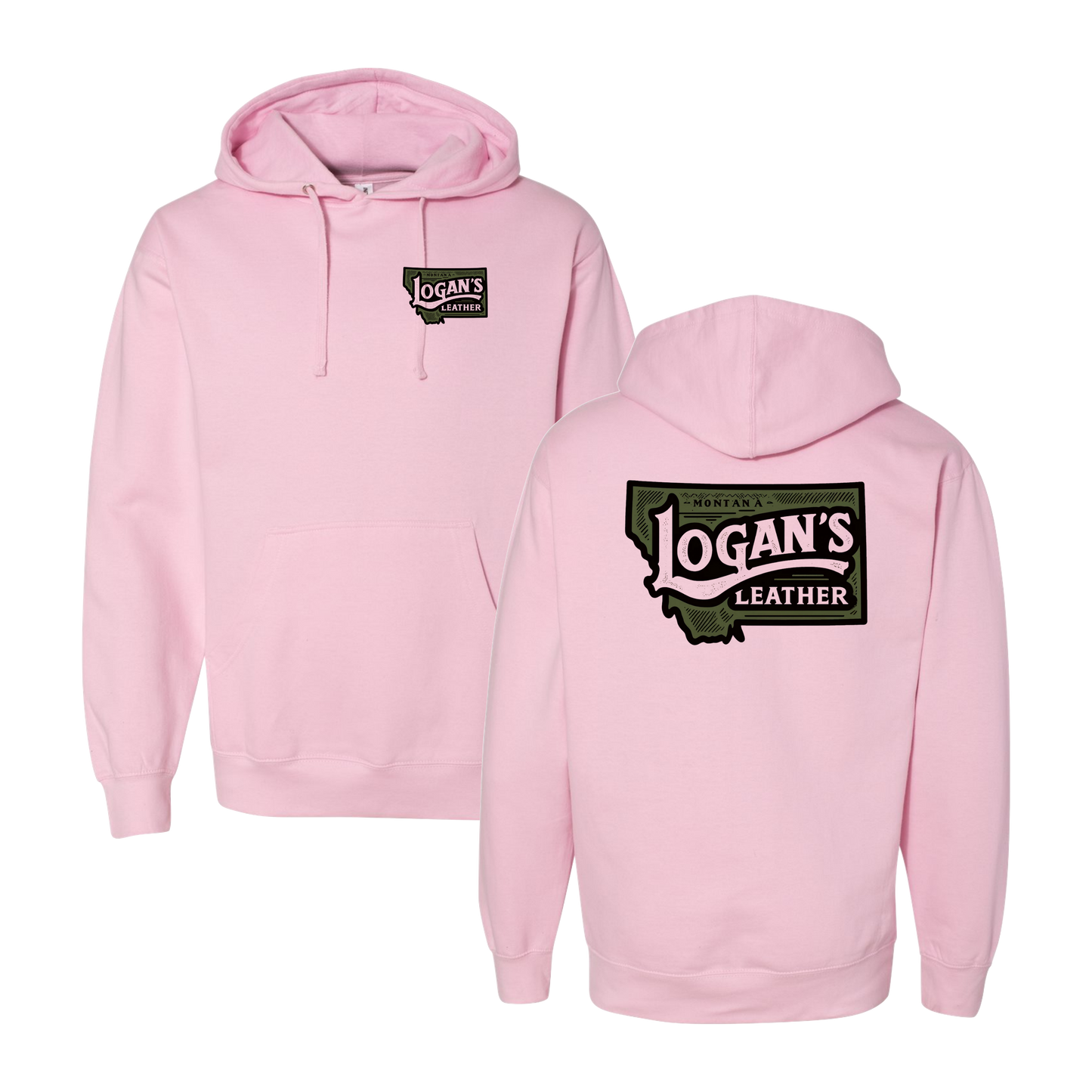Logan's Leather Graphic Hoodie
