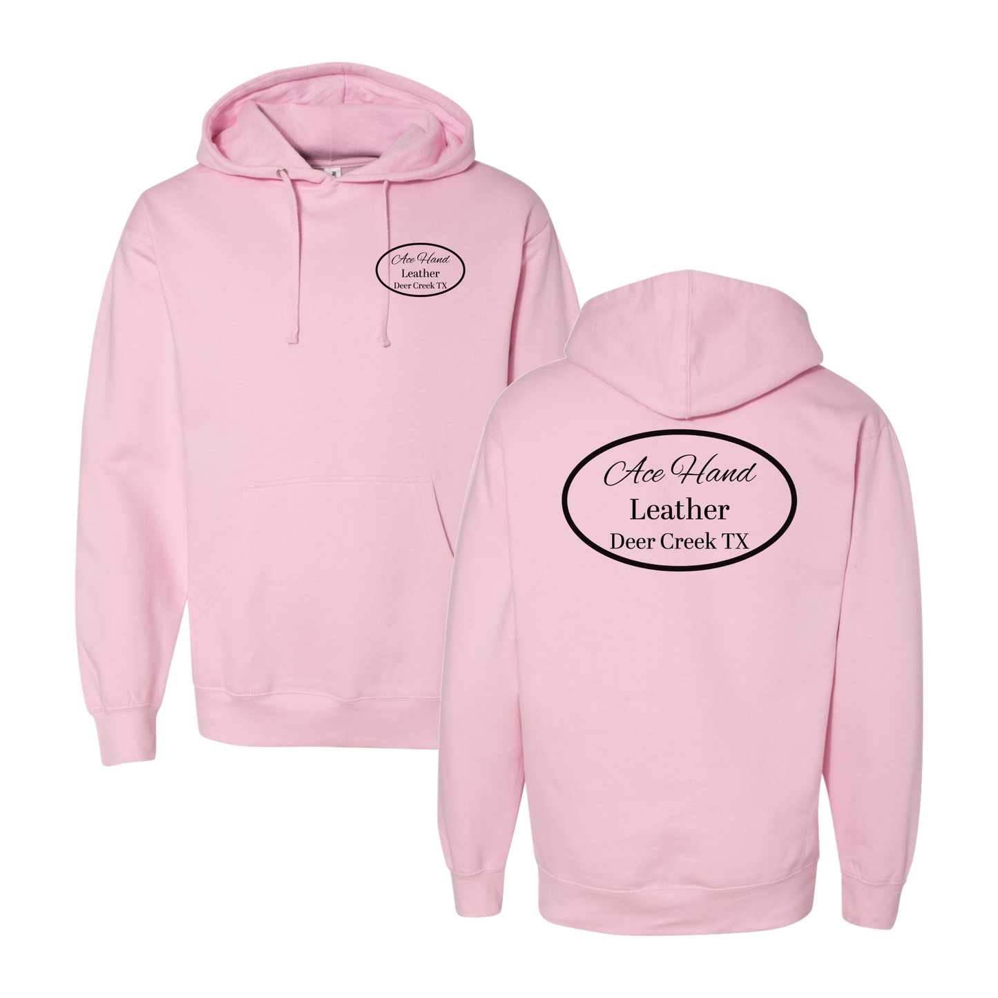 Ace Hand Leather Graphic Hoodie