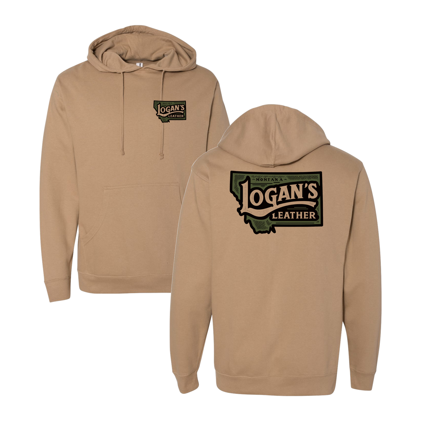 Logan's Leather Graphic Hoodie