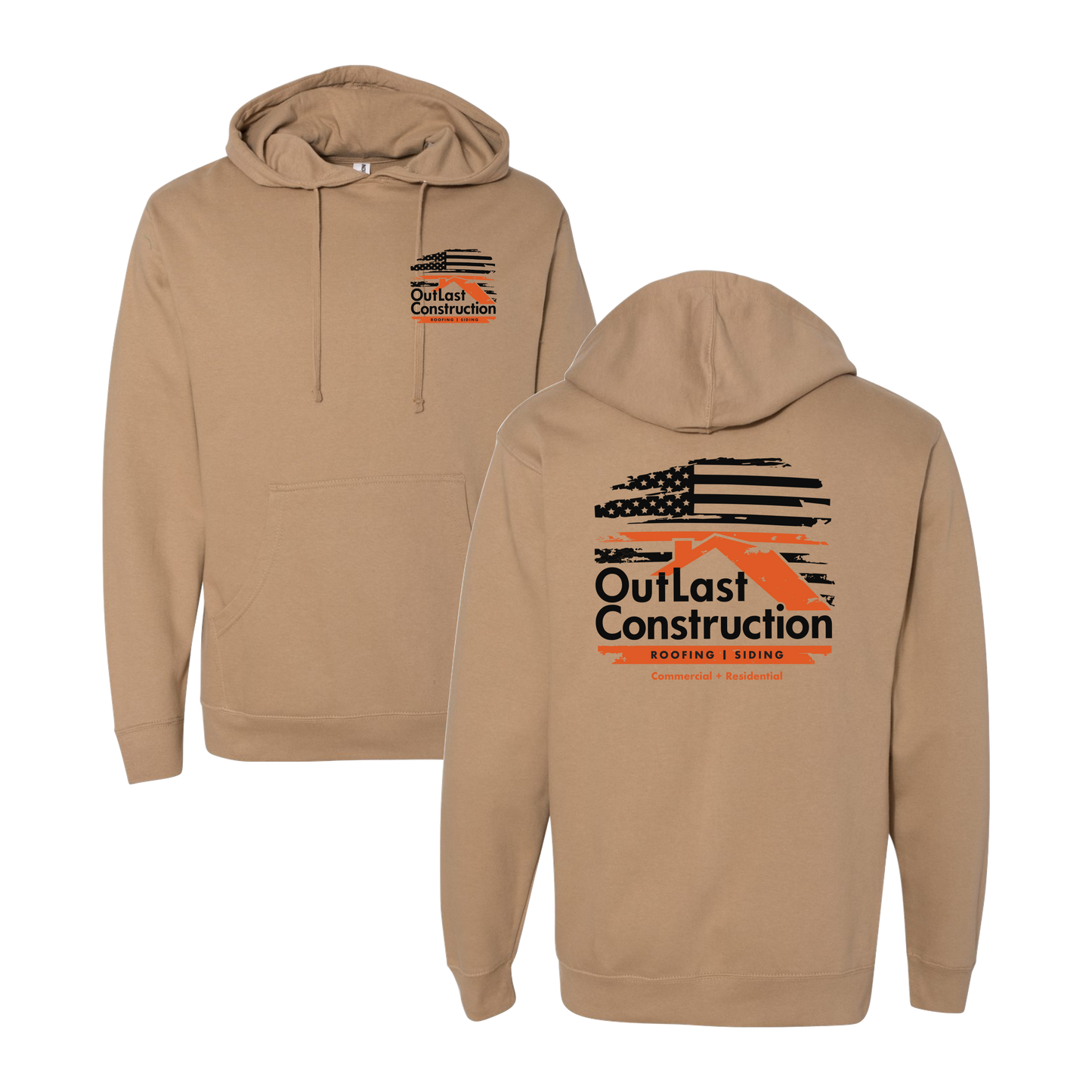 Outlast Construction Flag Graphic Hoodie