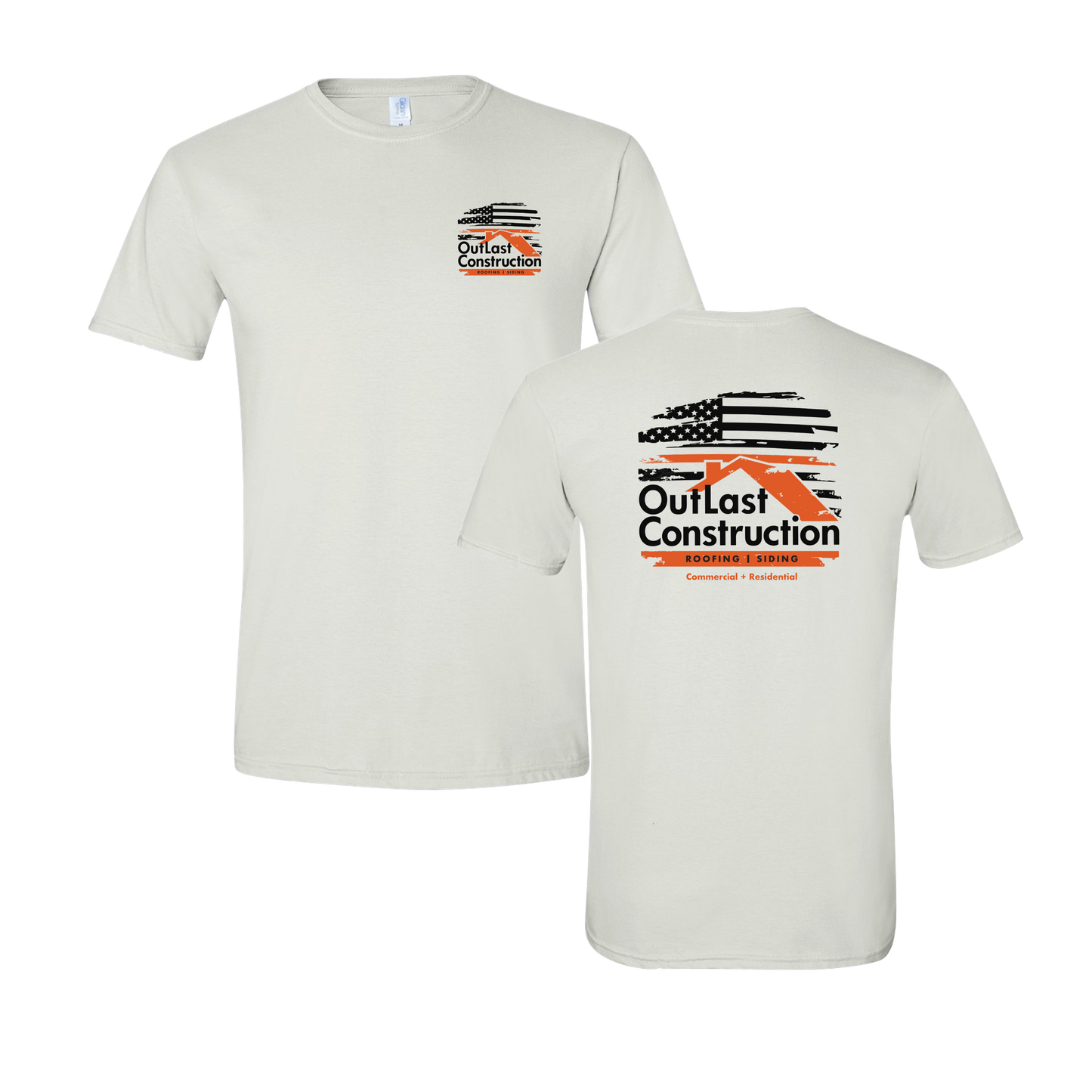 Outlast Construction Flag Graphic Tee