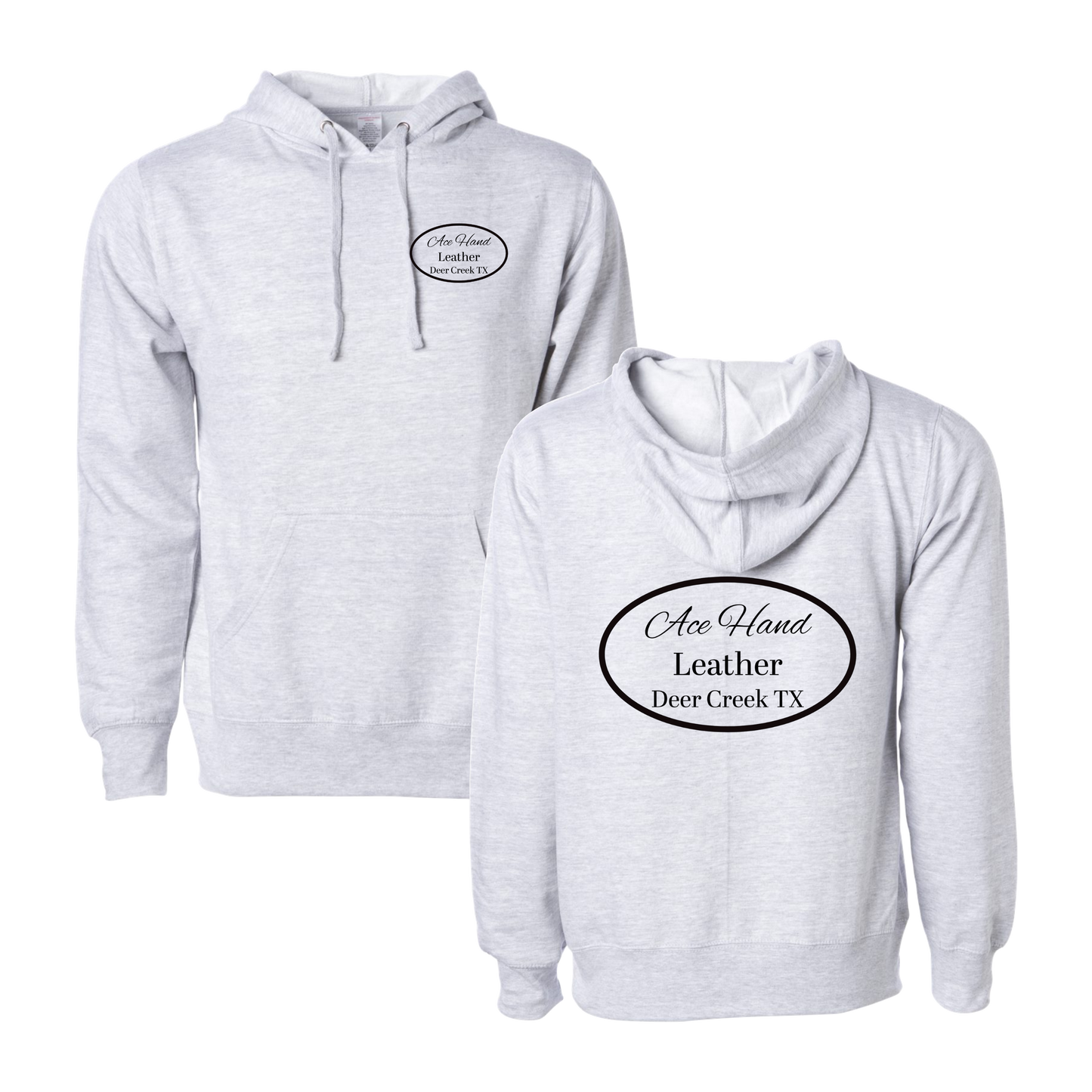 Ace Hand Leather Graphic Hoodie