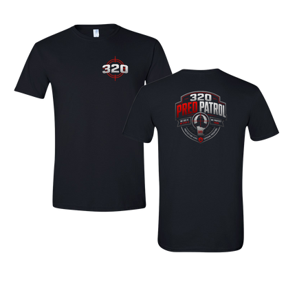 320 Pred Red Shield Graphic Tshirt