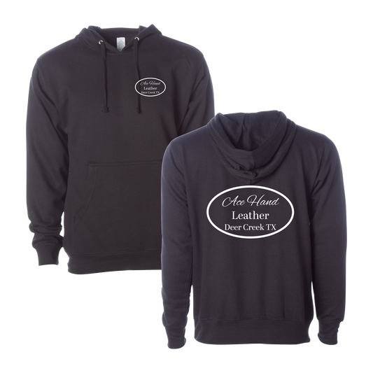 Ace Hand Leather Graphic Hoodie