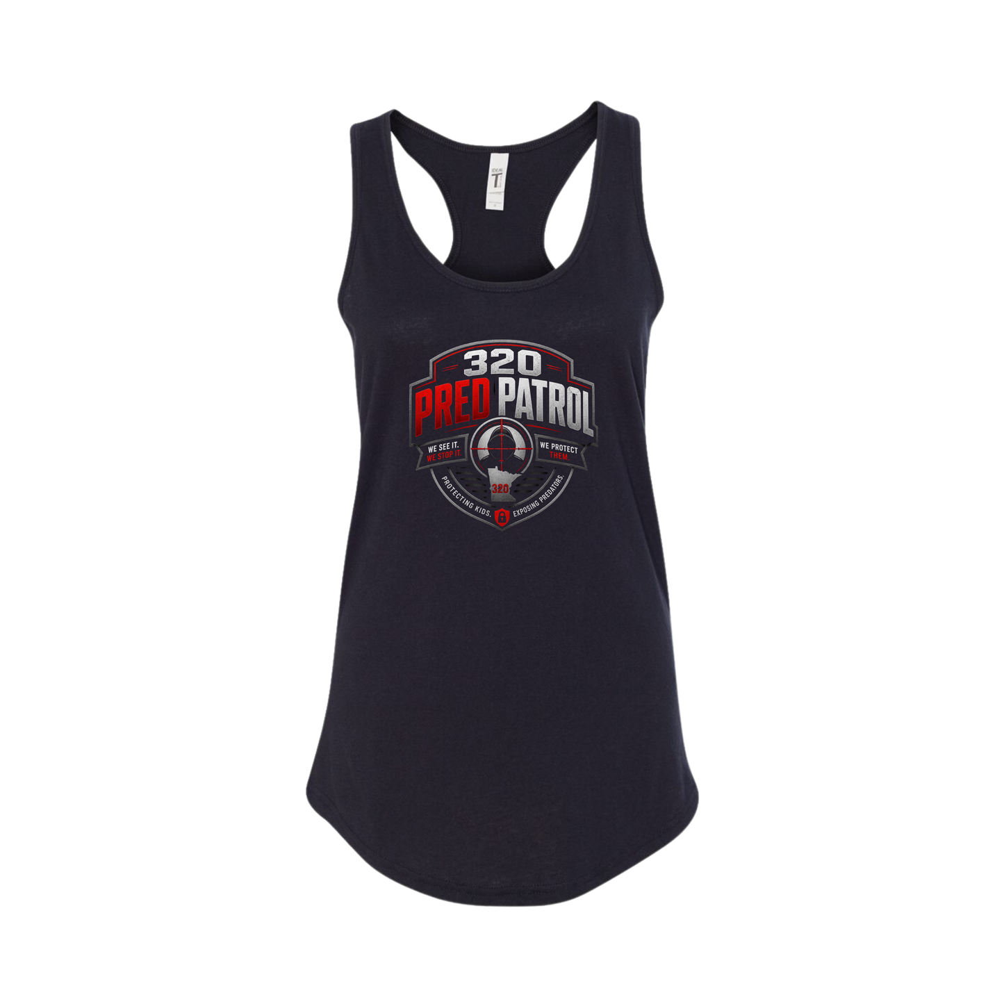 320 Pred Red Shield Graphic Tank