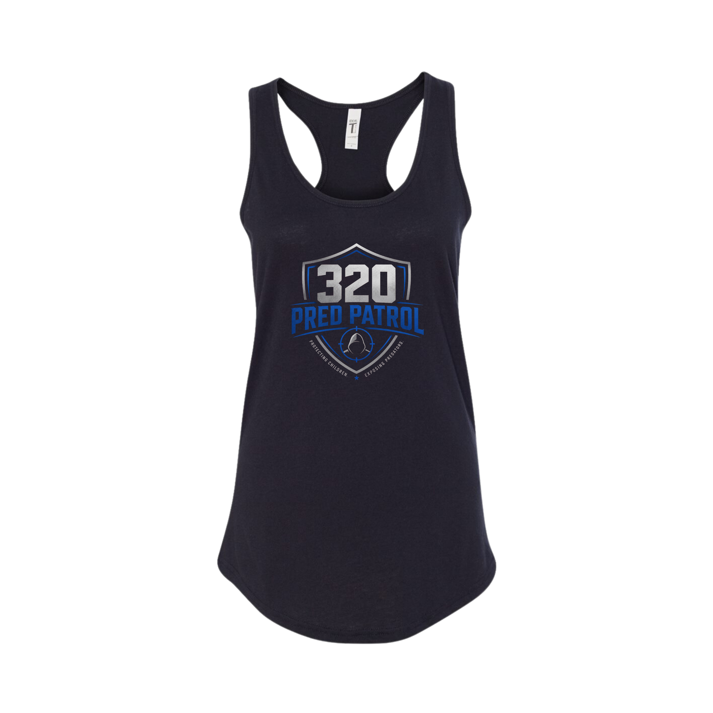320 Pred Blue Shield Graphic Tank