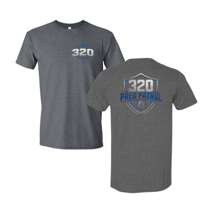 320 Pred Blue Shield Graphic Tshirt