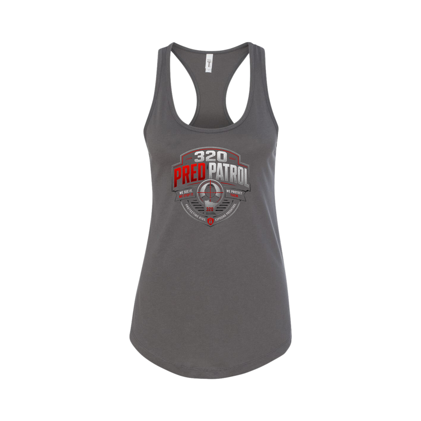 320 Pred Red Shield Graphic Tank