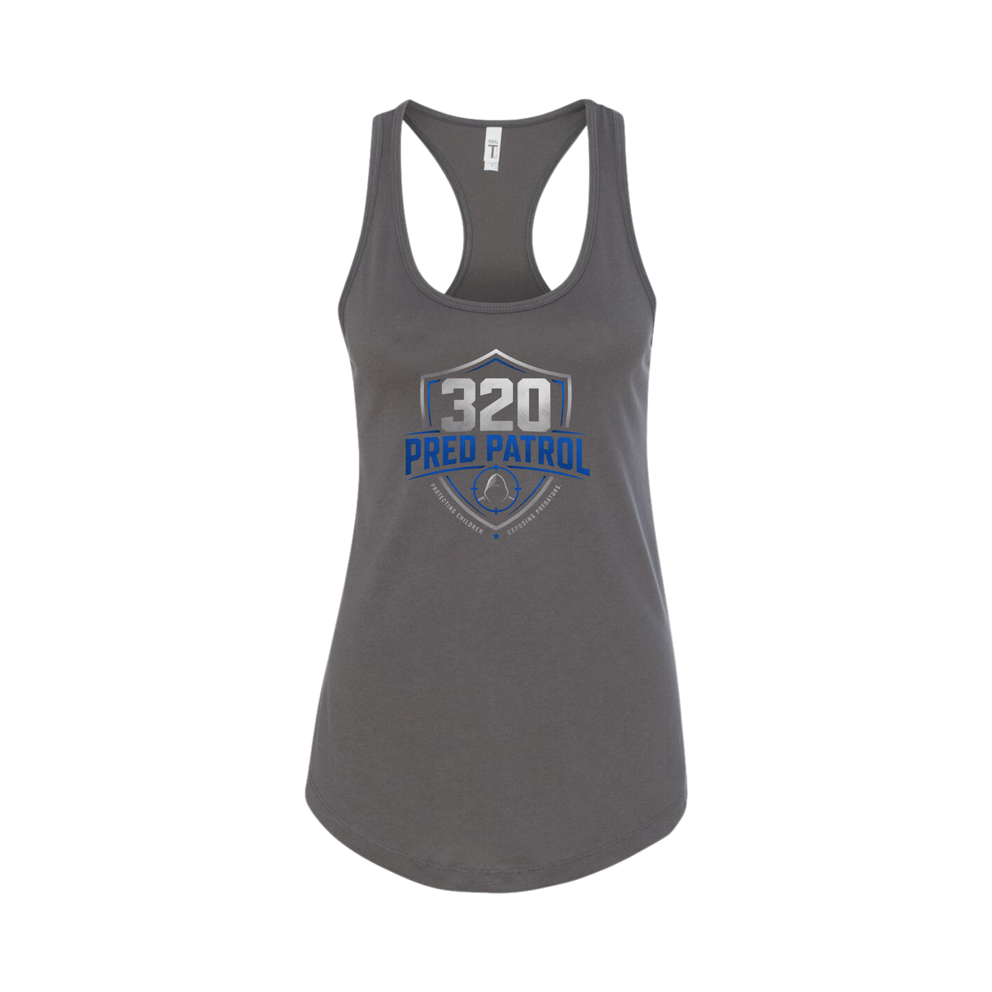 320 Pred Blue Shield Graphic Tank