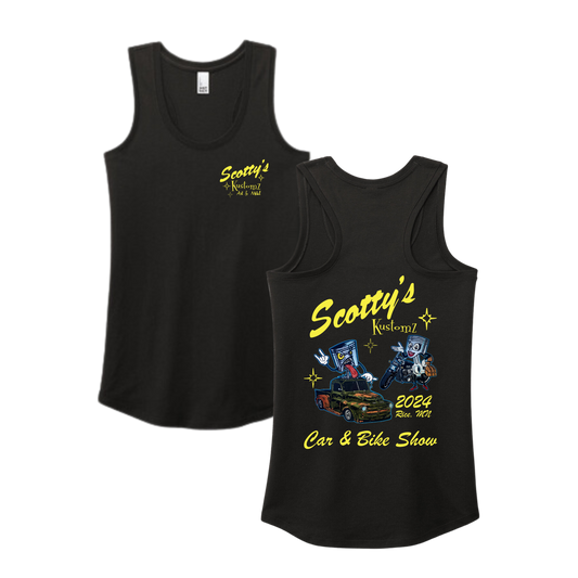 1st Annual Car Show Logo Women's Tank