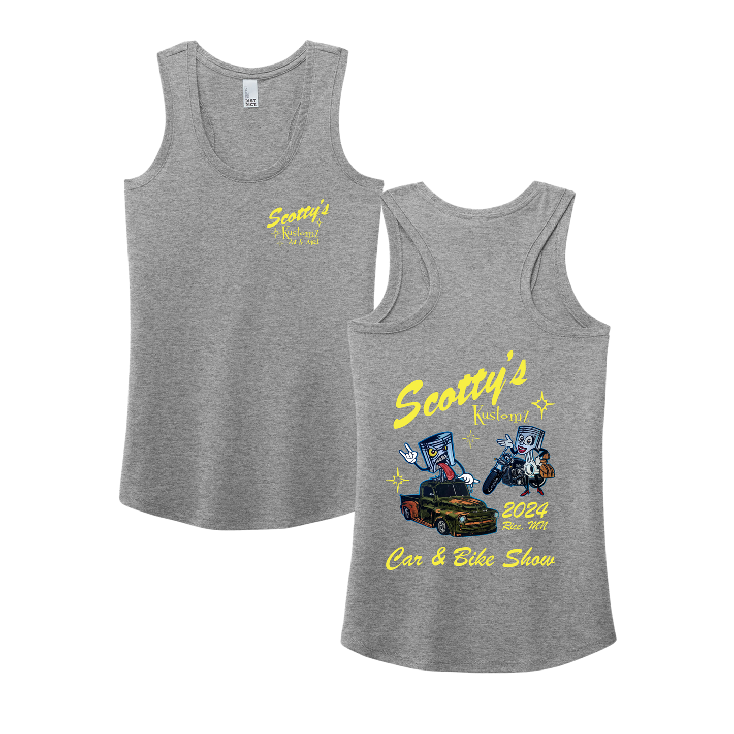 1st Annual Car Show Logo Women's Tank