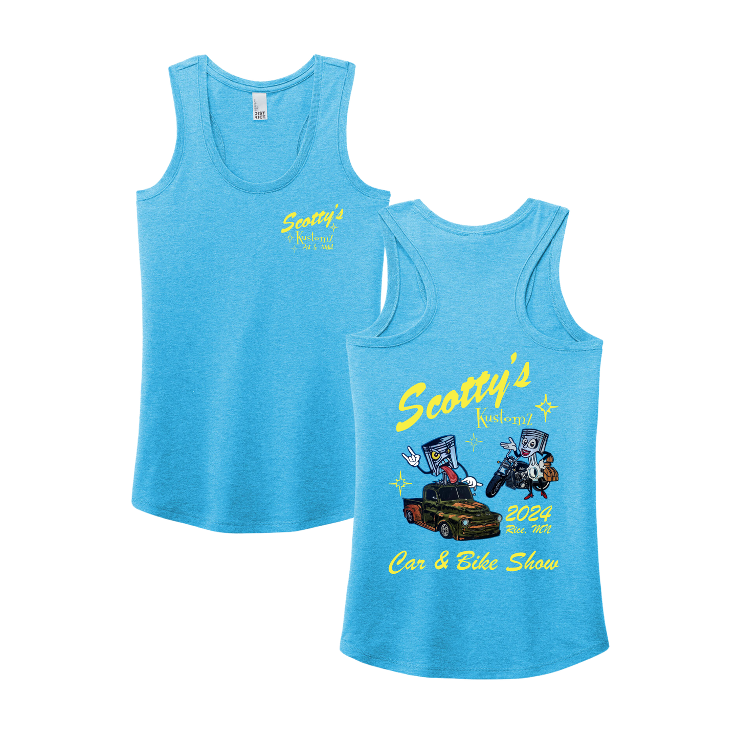 1st Annual Car Show Logo Women's Tank