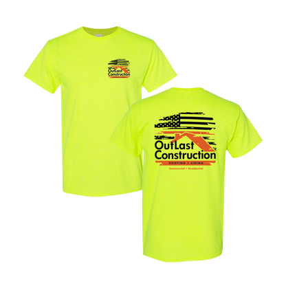 Outlast Construction Flag Graphic Tee