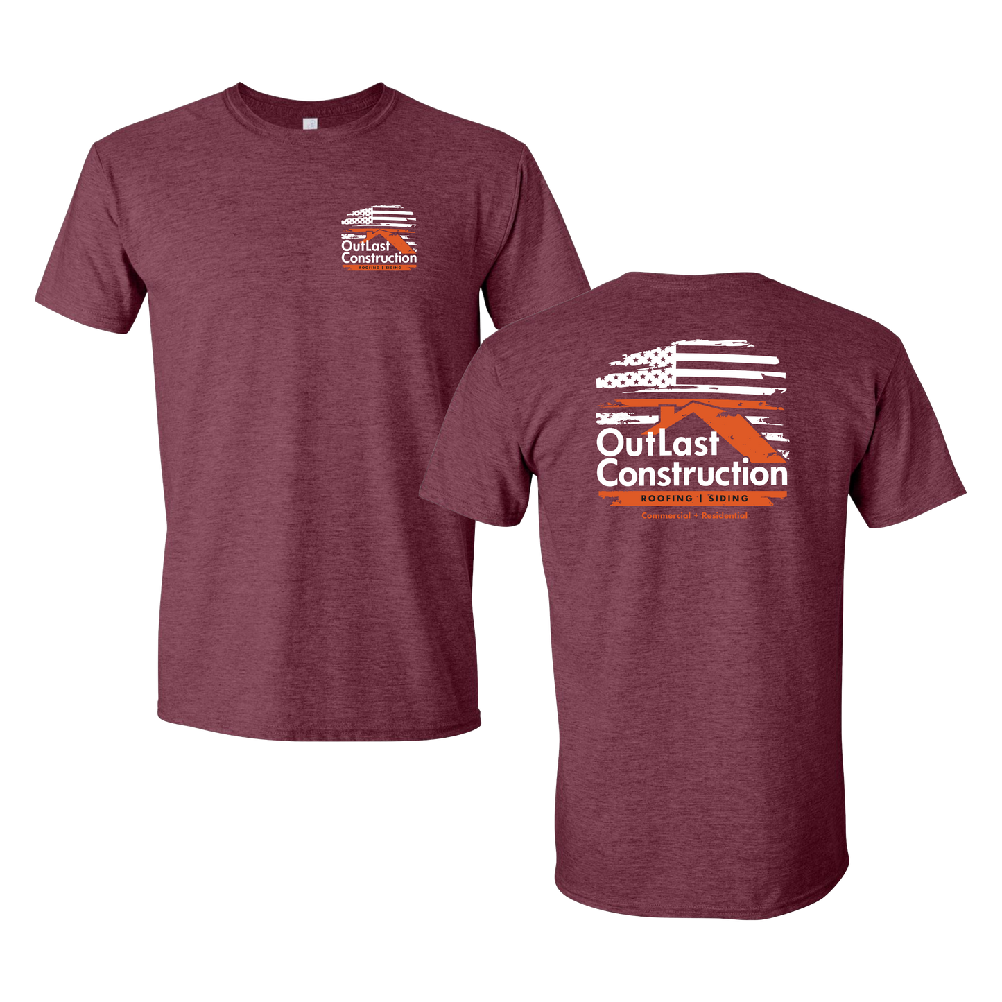 Outlast Construction Flag Graphic Tee