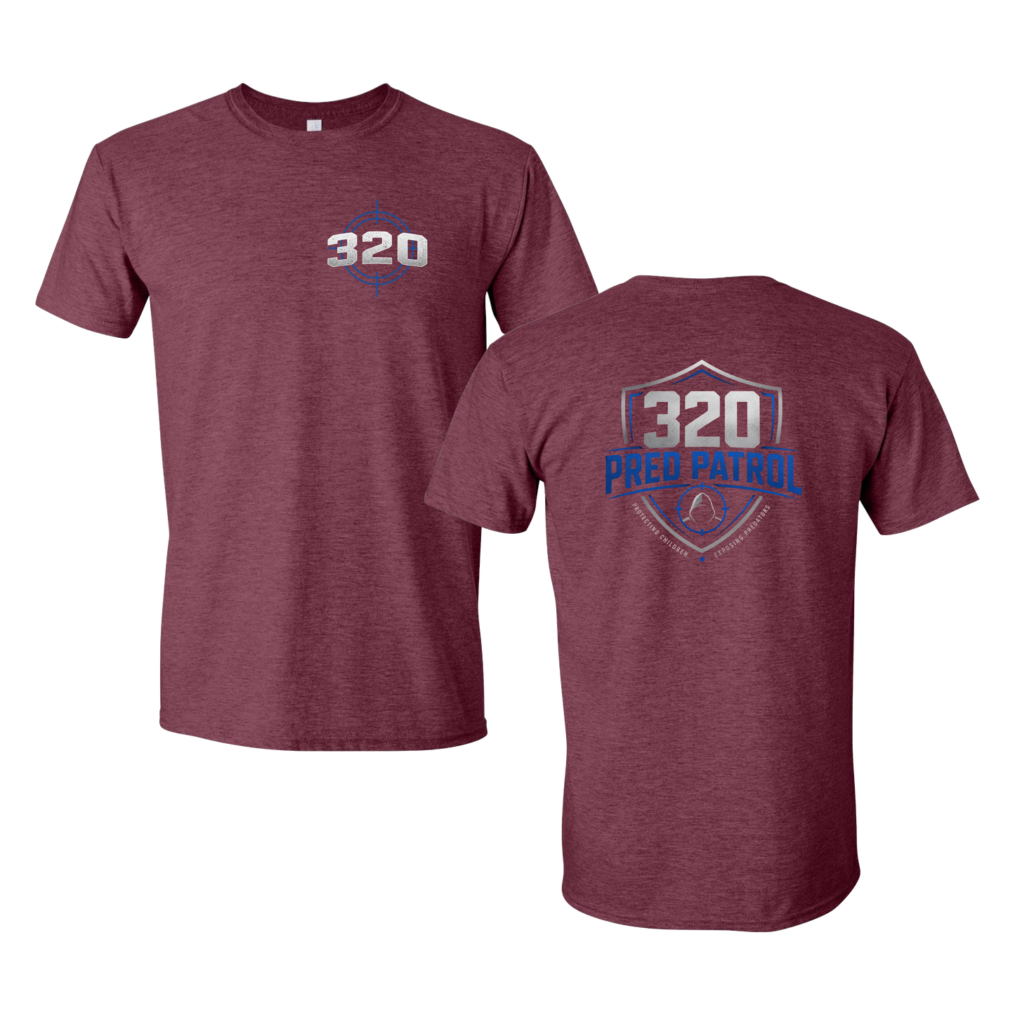 320 Pred Blue Shield Graphic Tshirt