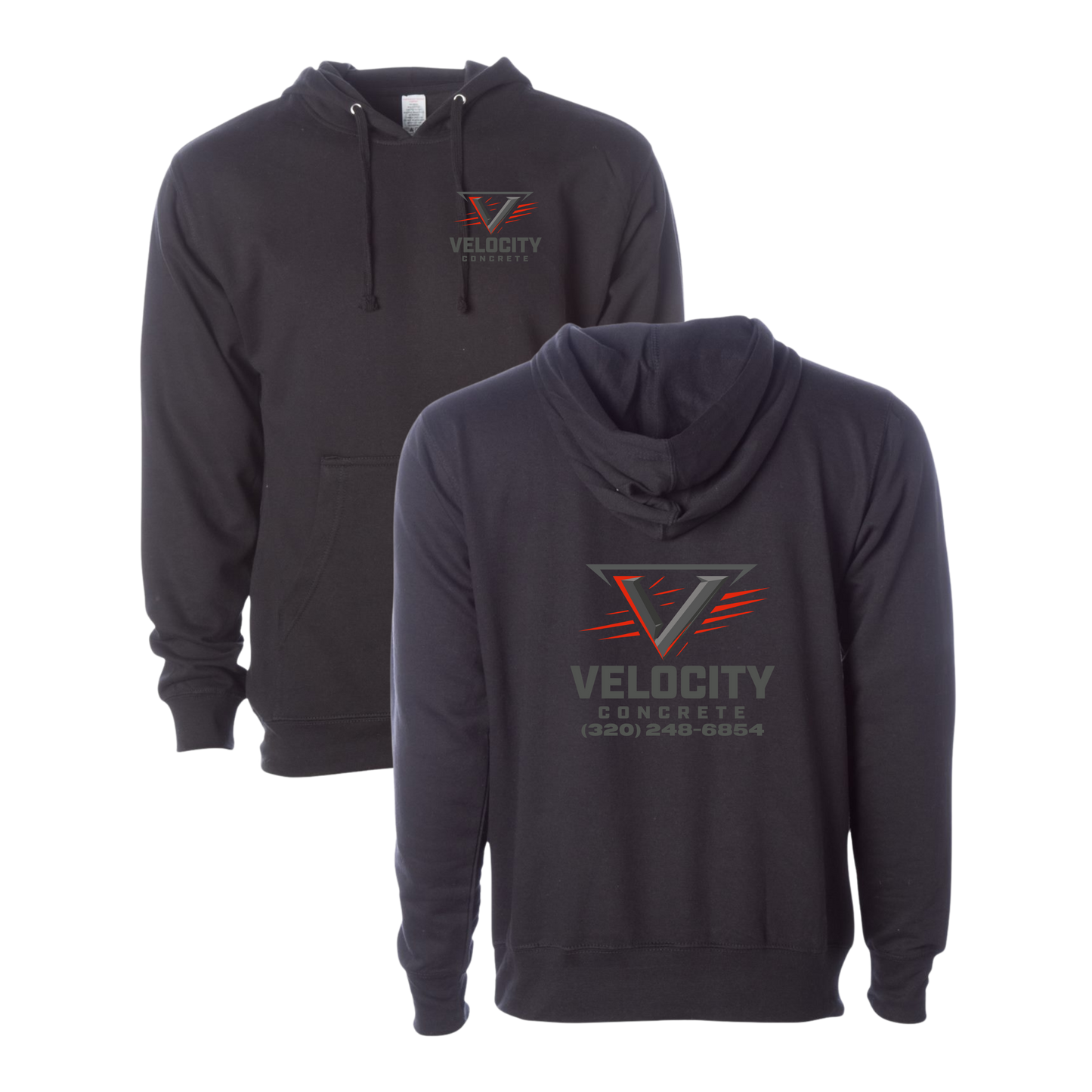 Velocity Concrete Midweight Hoodies