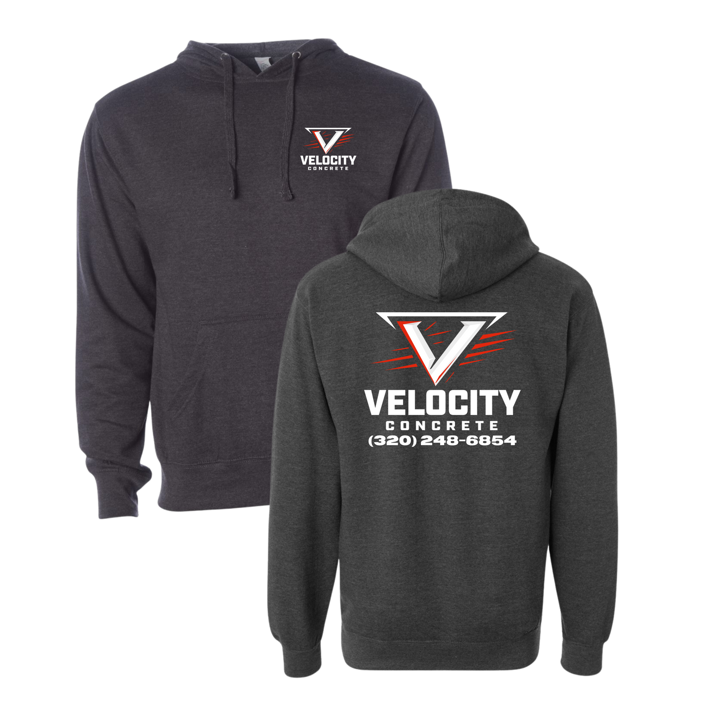 Velocity Concrete Midweight Hoodies