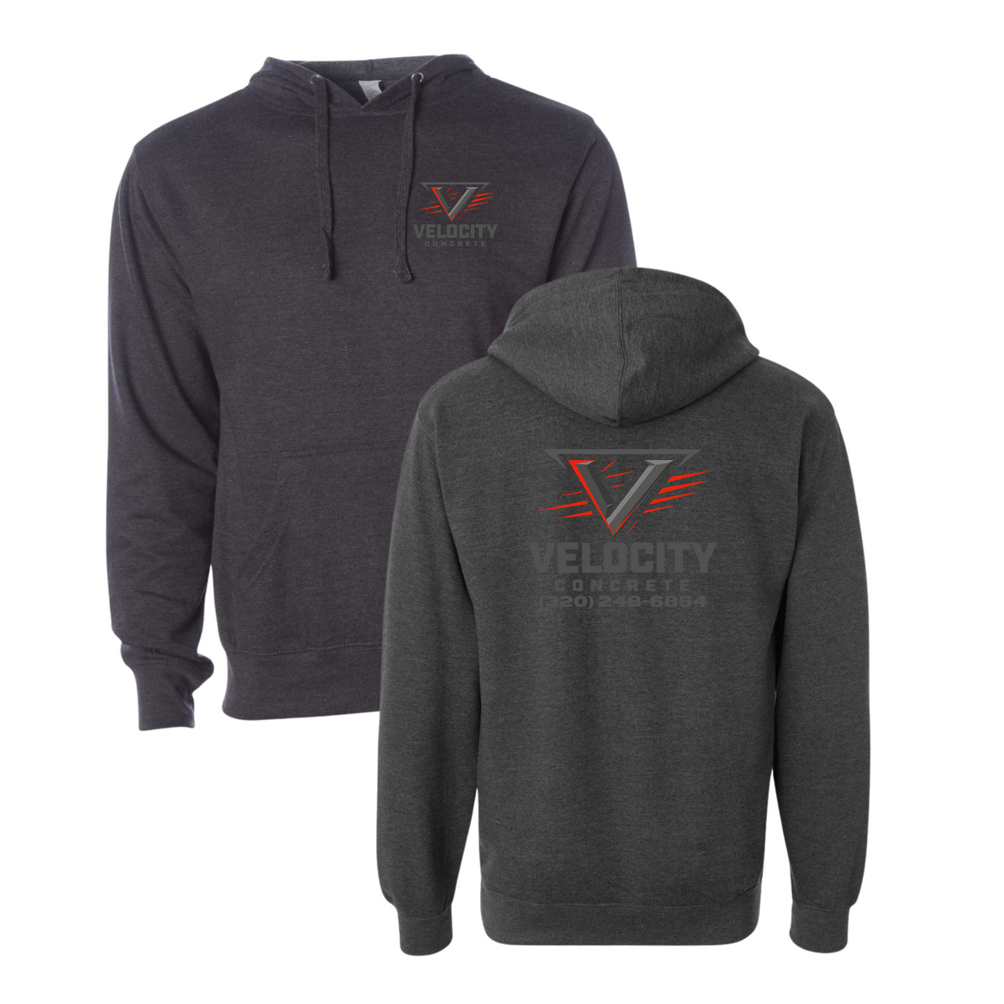 Velocity Concrete Midweight Hoodies