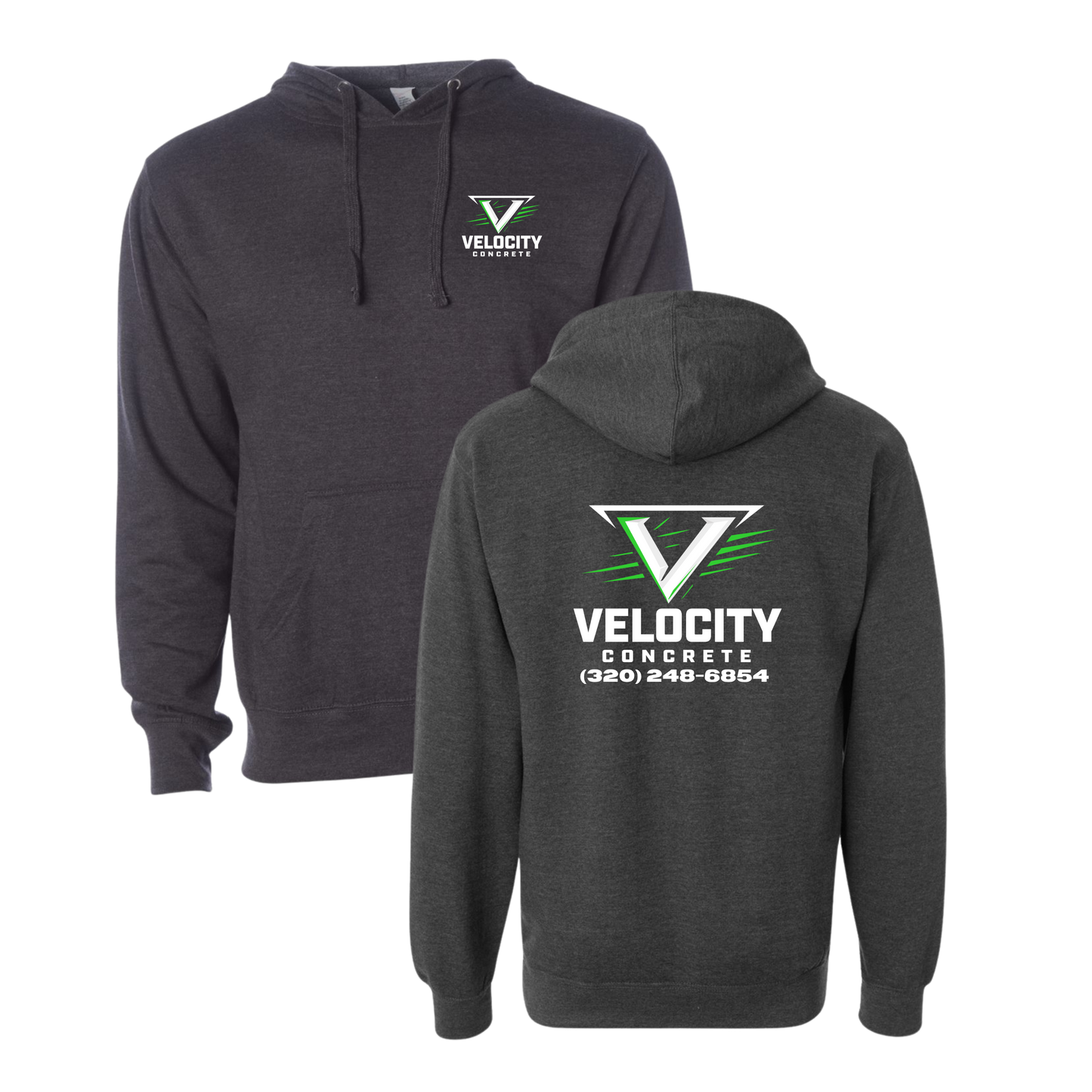 Velocity Concrete Midweight Hoodies