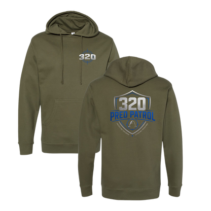320 Pred Blue Shield Graphic Hoodie