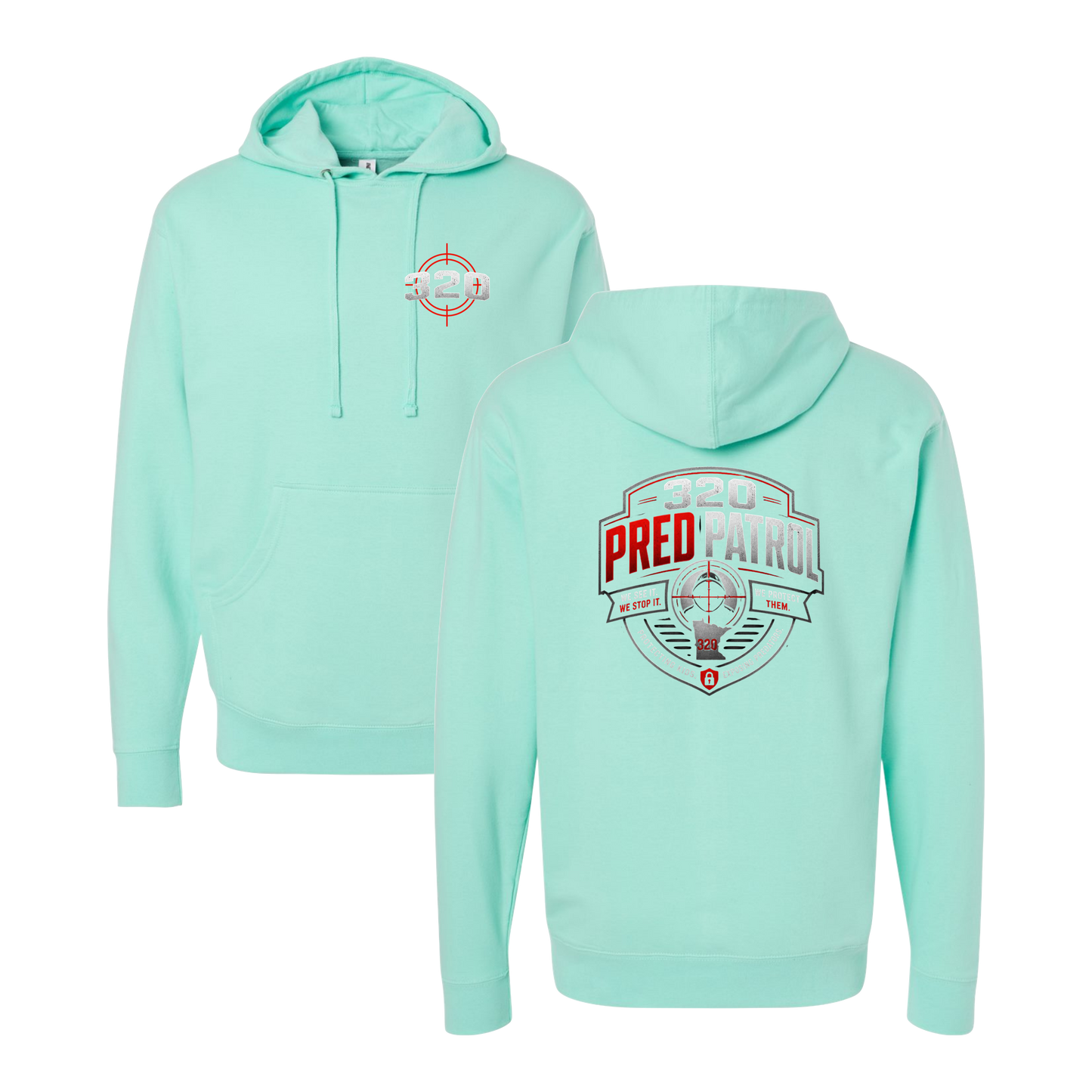 320 Pred Red Shield Graphic Hoodie