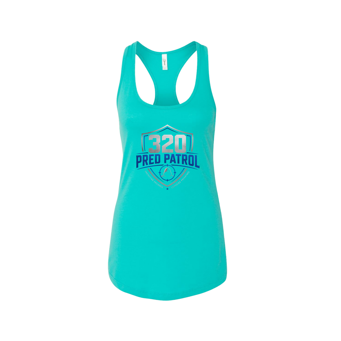 320 Pred Blue Shield Graphic Tank