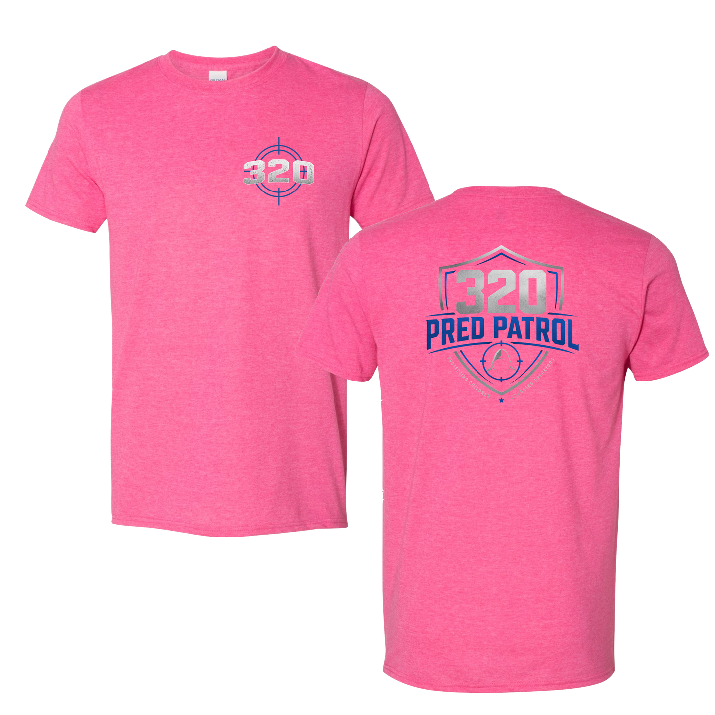 320 Pred Blue Shield Graphic Tshirt