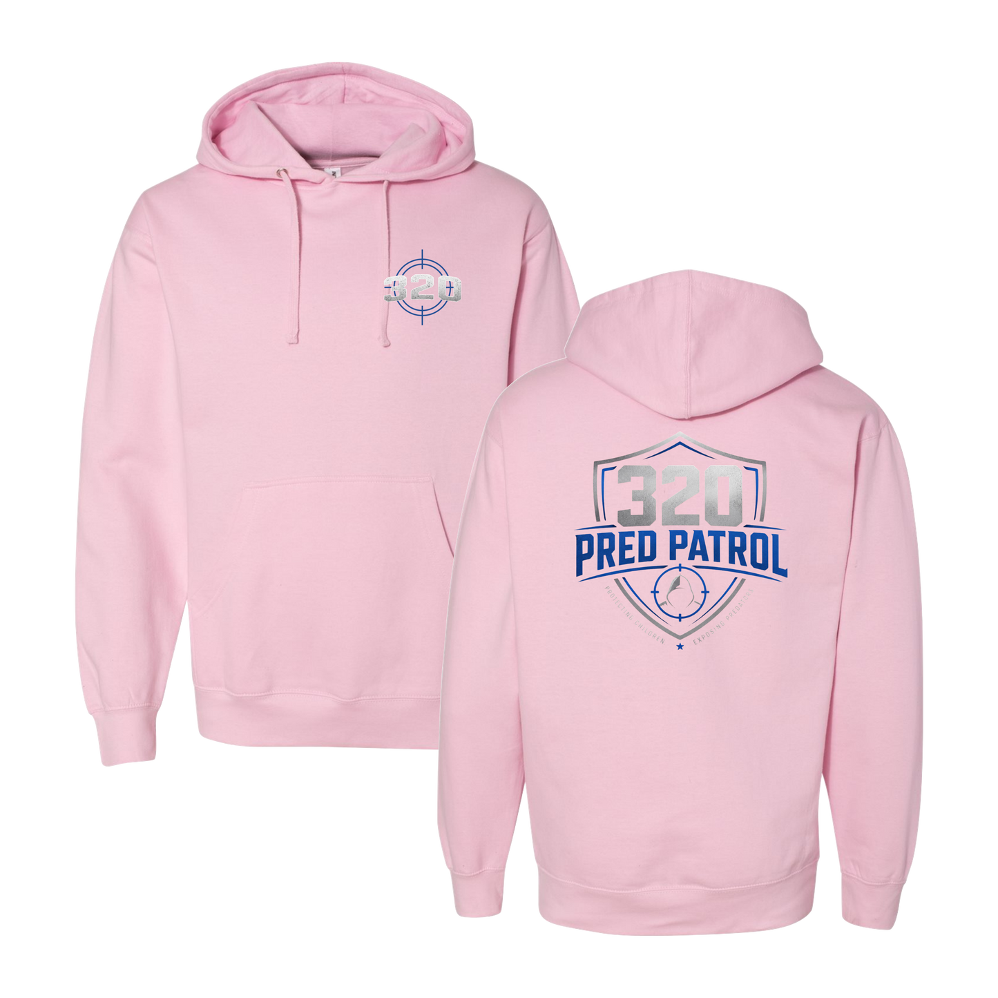320 Pred Blue Shield Graphic Hoodie