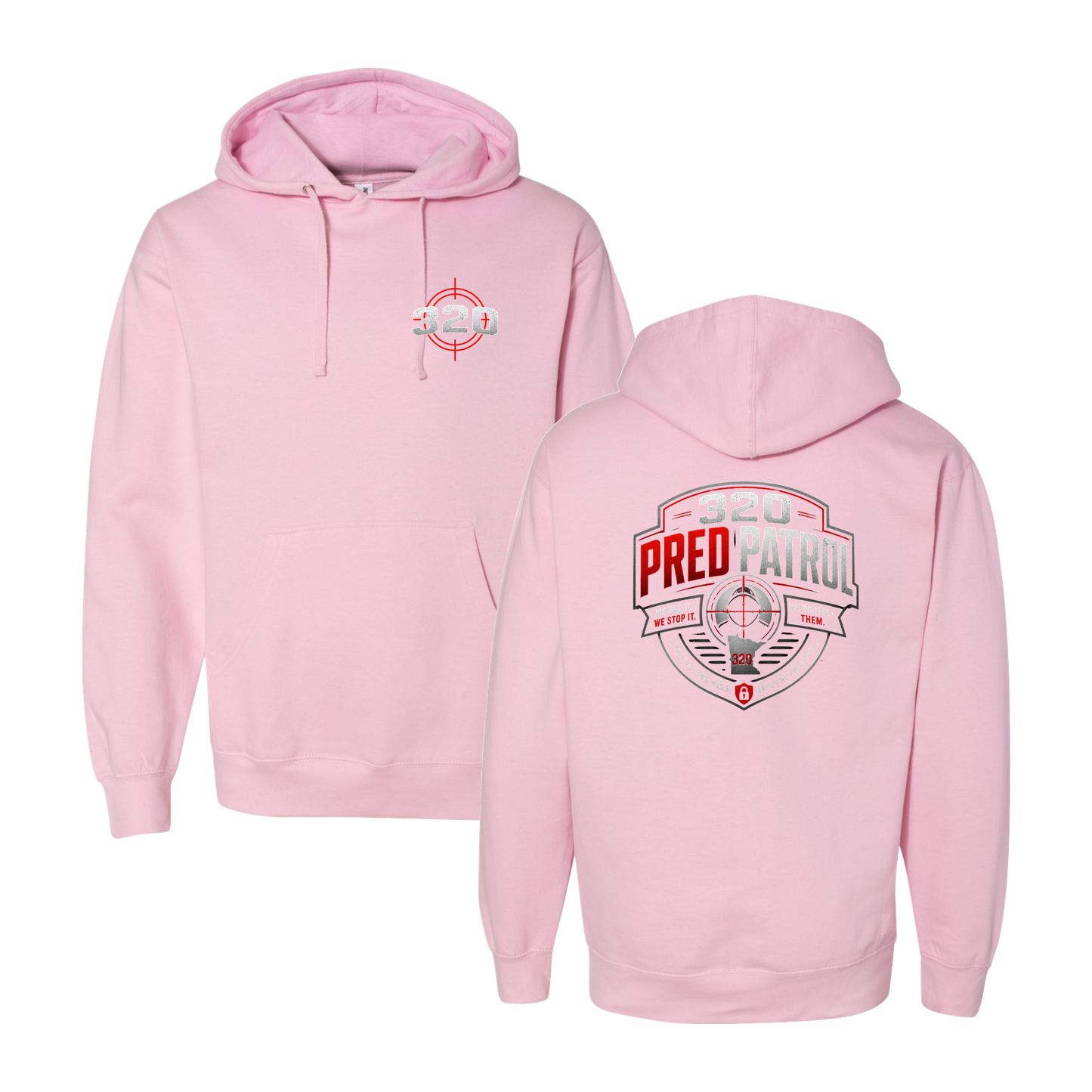 320 Pred Red Shield Graphic Hoodie