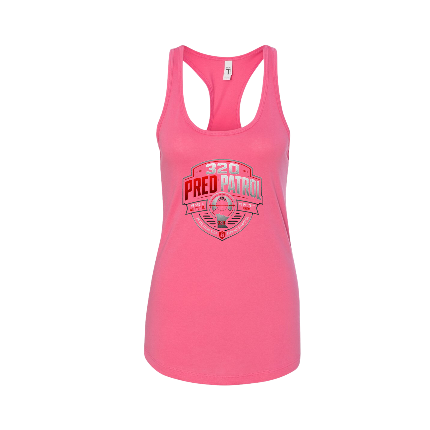 320 Pred Red Shield Graphic Tank