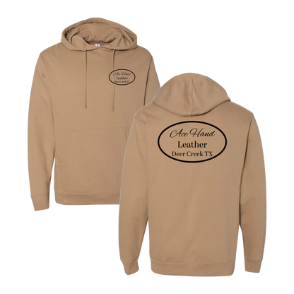 Ace Hand Leather Graphic Hoodie
