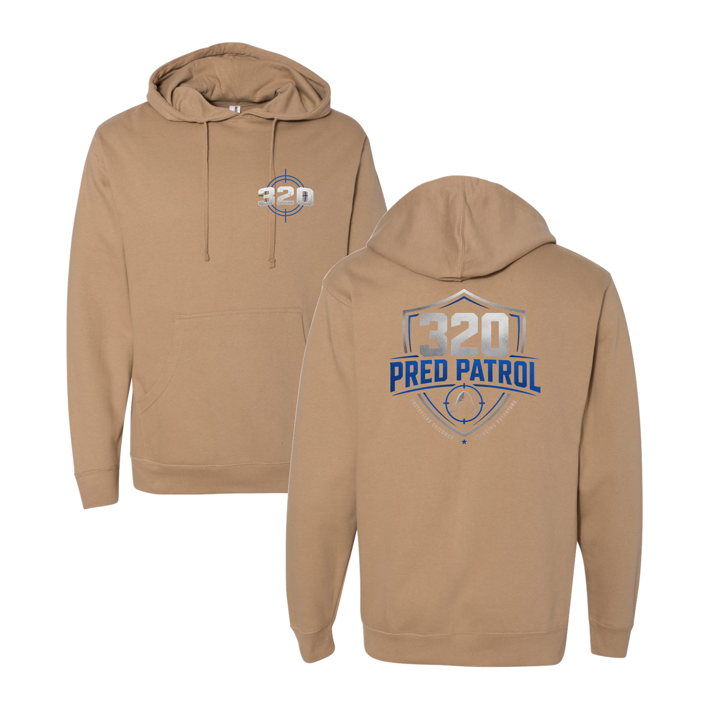 320 Pred Blue Shield Graphic Hoodie