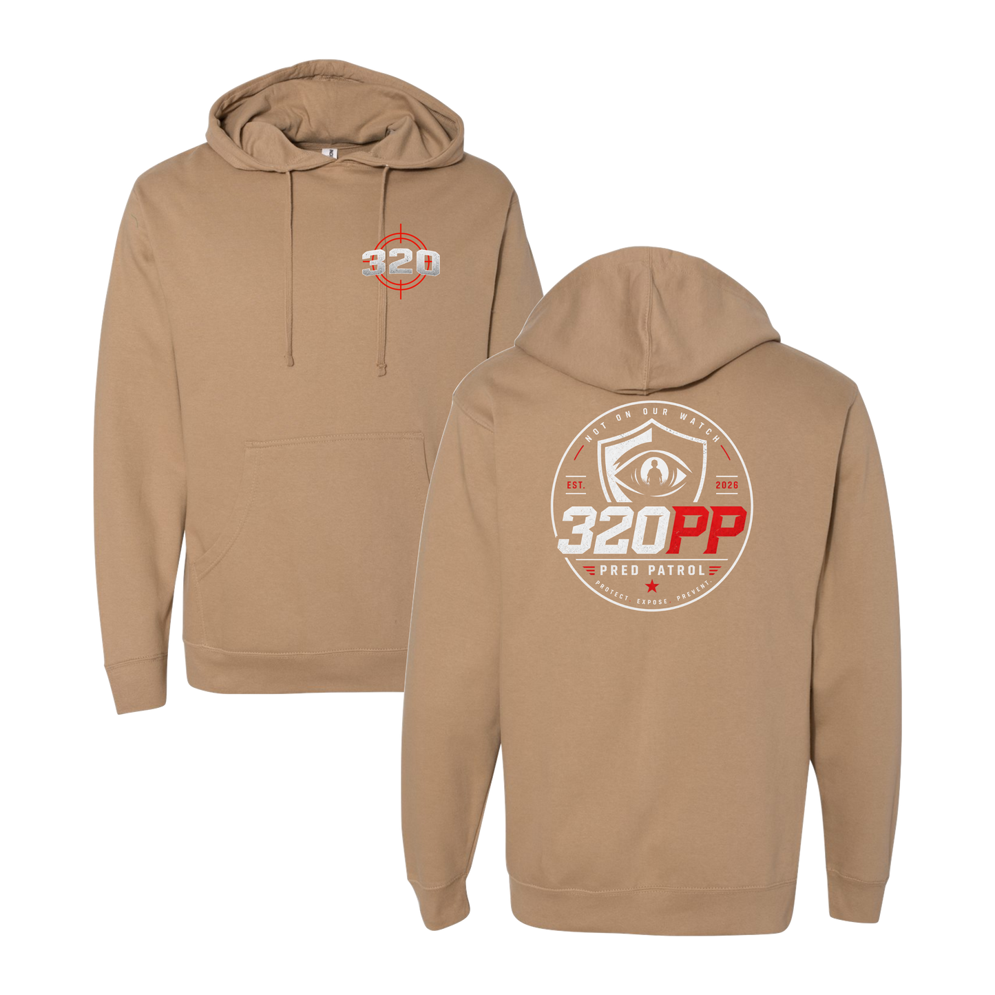 320 Pred Watching Eye Graphic Hoodie