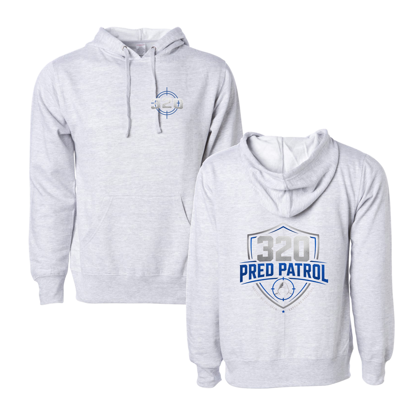 320 Pred Blue Shield Graphic Hoodie