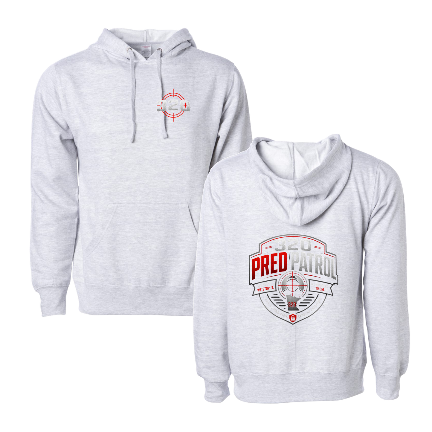 320 Pred Red Shield Graphic Hoodie